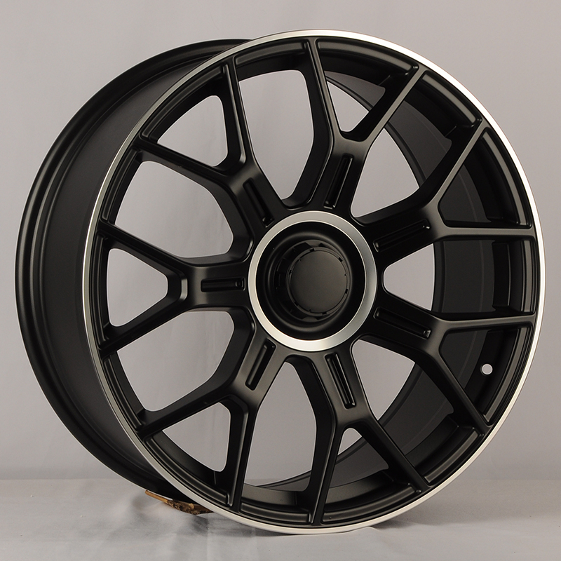 Диски Y1188 Powcan Y1188 9.5x20/5x112 D66.6 ET38 Black Matt with Lip Polish (задняя ось)