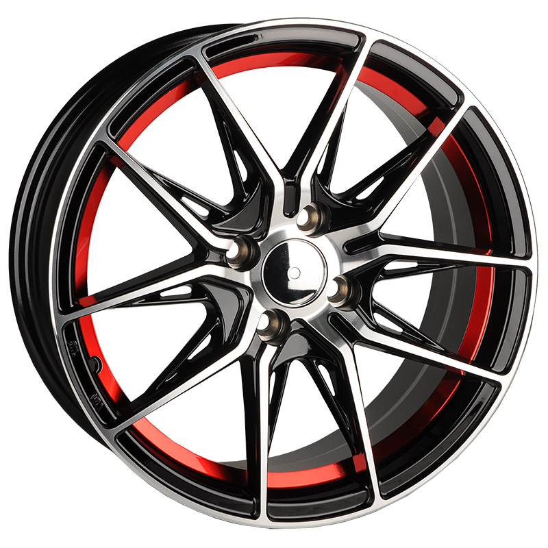 Диски MST 700 Makstton MST 700 7.0x16/4x100 D73.1 ET35 Black Machine Face With the Red Edge