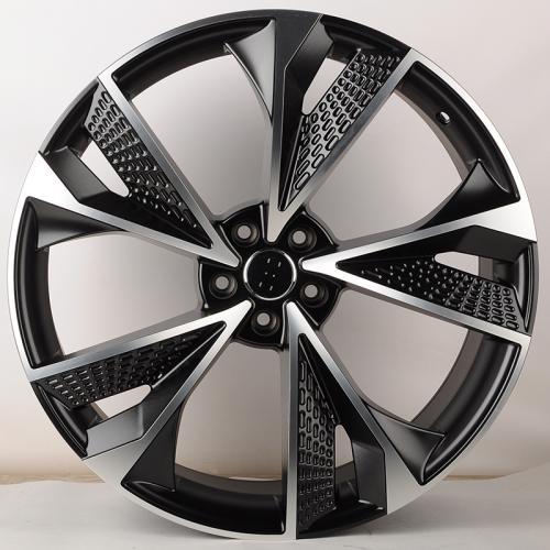 Koko Kuture 5456 9.5x22/5x112 D66.6 ET20 Matte Black with Machined Face