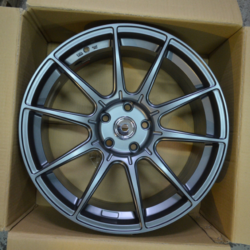 Makstton BUSHIDO 8.5x19/5x114.3 D67.1 ET35 Matte Gunmetal with Stickers