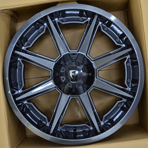 Powcan BK819 9.0x20/6x135 D106.1 ET20 Gun Metal