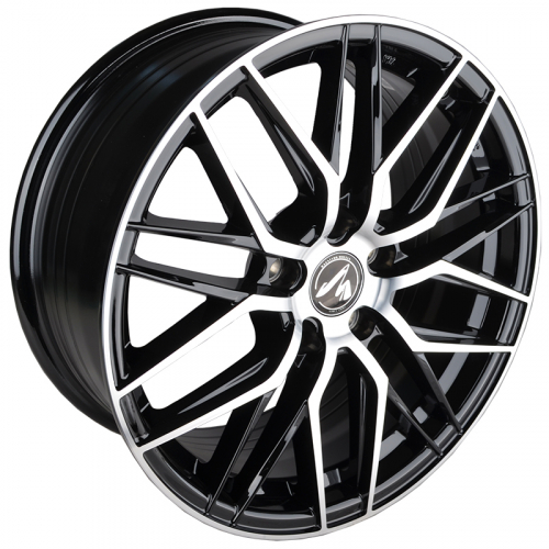 Makstton MST FASTER 704 7.5x17/5x114.3 D73.1 ET35 Black Machine Face