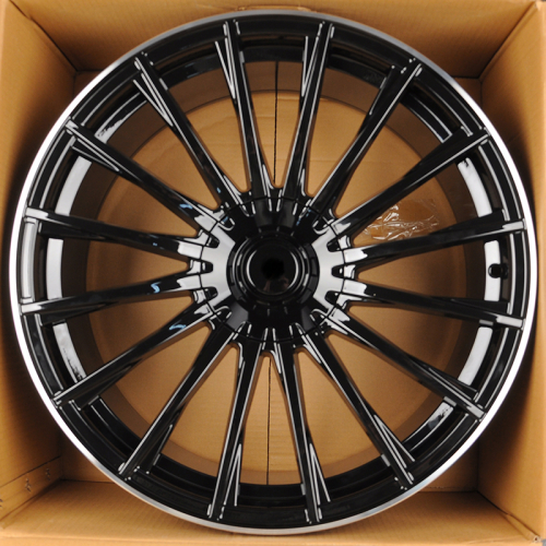 Koko Kuture 0396 9.0x20/5x112 D66.6 ET34 Gloss Black With Lip Polish (в круг)