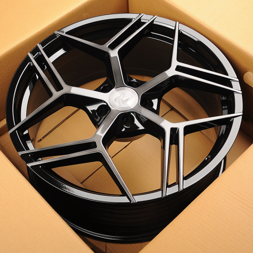 Tisli Blade 9.0x20/5x112 D66.6 ET35 Gloss Black Brush With Dark Tint