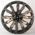 Koko Kuture 0215 9.0x20/6x139.7 D106 ET10 Satin Black Machined With Dark Tinted Clear