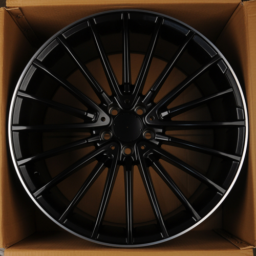 KoKo Kuture 0235 10.0x21/5x112 D66.6 ET46 Satin Black Machined Lip (в круг)