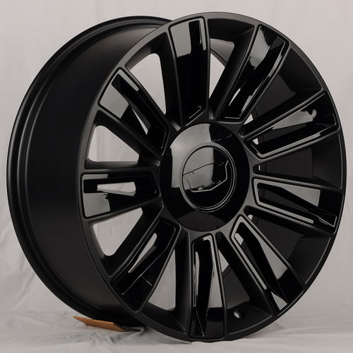 Luistone L1337 9.0x22/6x139.7 D78.1 ET31 Black Matt With Gioss Black Decoration Insert
