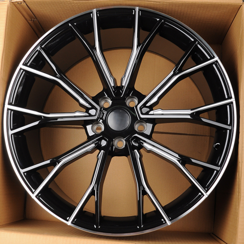 KoKo Kuture 0220 10x20/5x112 D66.6 ET40 Black Machined Lip+Milling Window (задняя ось)