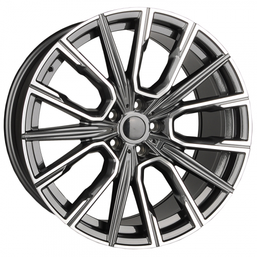 Powcan BK5836 8.5x20/5x112 D66.6 ET25 Dark GMF (передняя ось)