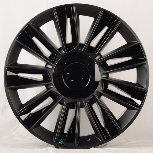 Luistone L1337 9.0x22/6x139.7 D78.1 ET31 Black Matt With Gioss Black Decoration Insert