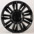 Luistone L1337 9.0x22/6x139.7 D78.1 ET31 Black Matt With Gioss Black Decoration Insert