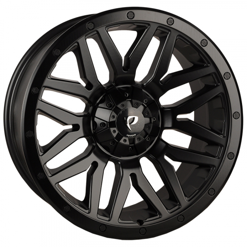 Powcan Y5369 8.0x17/5x127 D71.5 ET15 BLACK MATT