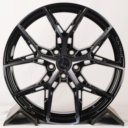 Tisli Hyperion H 8.5x19/5x108 D65.1 ET42 Black Face Machined With Black Coat