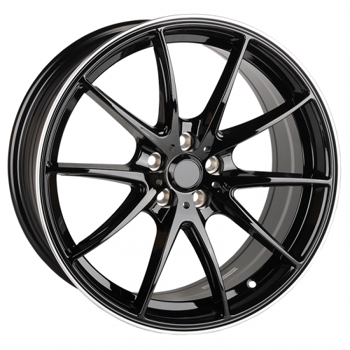 Makstton MST 664 7.0x16/4x100 D73.1 ET35 Black Polish Lip
