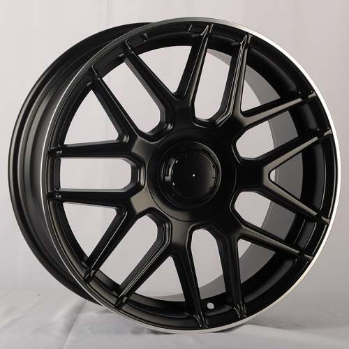 Zumbo Wheels MB77 8.5x18/5x112 D66.6 ET38 Black Matt with Lip Polish (передняя ось)