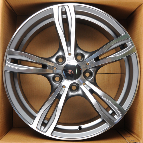 Powcan BK5728 8.0x17/5x120 D72.56 ET25 Gunmetal Machined+Powder Coat