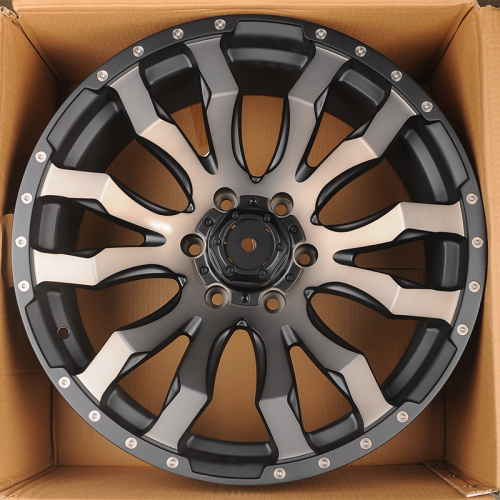 Koko Kuture 0215 9.0x20/6x139.7 D106 ET10 Satin Black Machined With Dark Tinted Clear