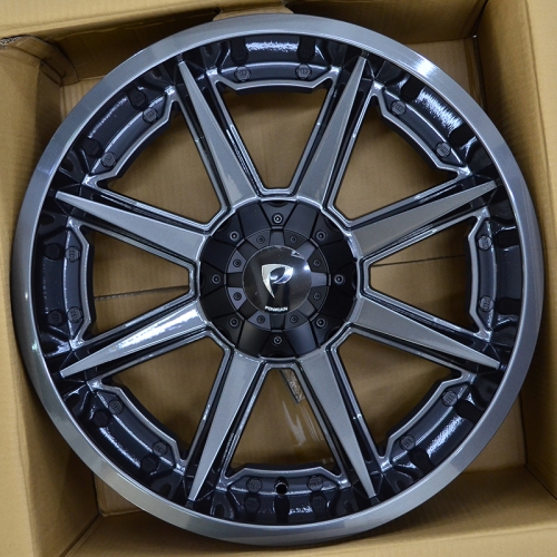 Powcan BK819 9.0x20/12x135/139.7 D106.1 ET20 Gun Metal