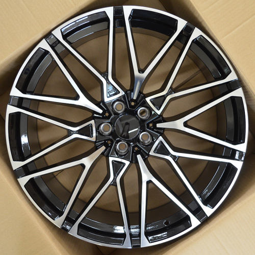 Ivision Wheel NW5063 10.0x22/5x112 D66.6 ET35 Black Face Machined (передняя ось)