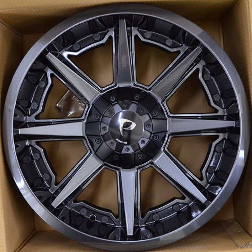 Powcan BK819 9.0x18/12x135/139.7 D106.1 ET20 Perl Black