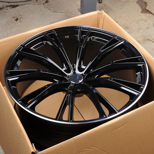 KoKo Kuture 1111 9.0x20/5x112 D66.6 ET30 Gloss Black with Lip Polish