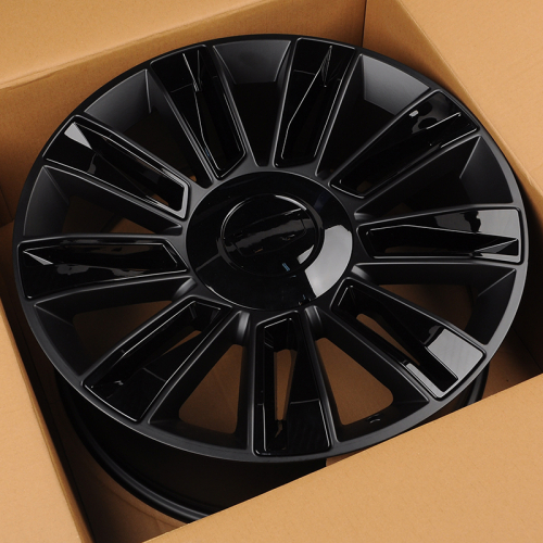 Luistone L1337 9.0x22/6x139.7 D78.1 ET31 Black Matt With Gioss Black Decoration Insert