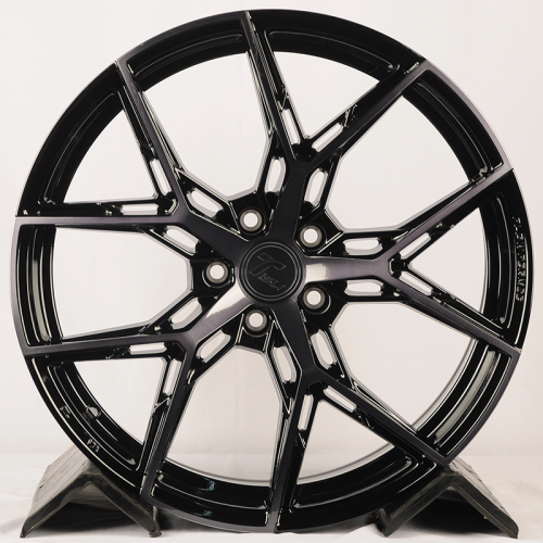 Tisli Hyperion H 8.5x20/5x114.3 D67.1 ET35 Gloss Black Brush With Dark Tint