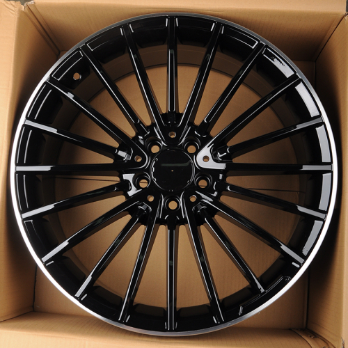 KoKo Kuture 0235 8.5x19/5x112 D66.56 ET36 Piano BLK Machined Lip (передняя ось)