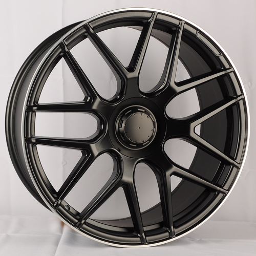 Powcan BK5318 9.5x21/5x112 D66.6 ET45 Satin Black Machined Lip