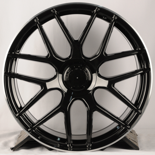 Powcan BK5318 9.5x21/5x112 D66.6 ET38 Black Polished Lip