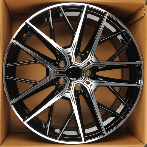 HMD 4155 8.0x18/5x112 D66.6 ET47 Black Machine Face (в круг)