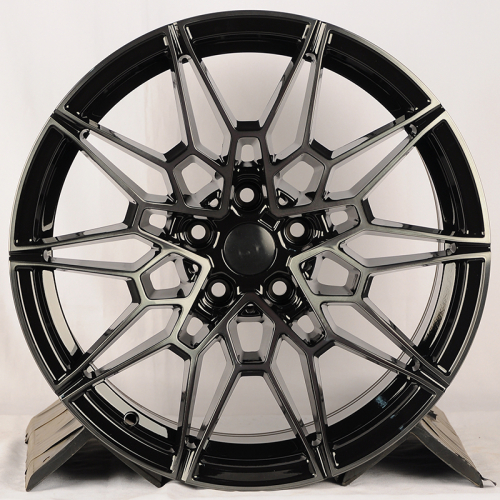 Powcan Y1027 8.0x18/5x112 D66.6 ET27 BKF black clear (MB-B) (передняя ось)