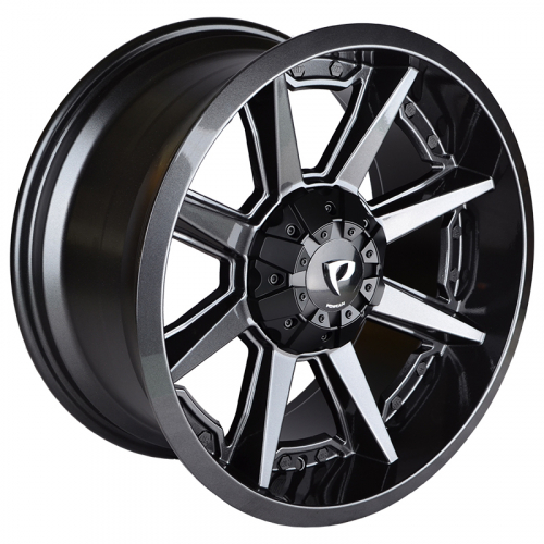 Powcan BK819 9.0x18/12x135/139.7 D106.1 ET20 Perl Black