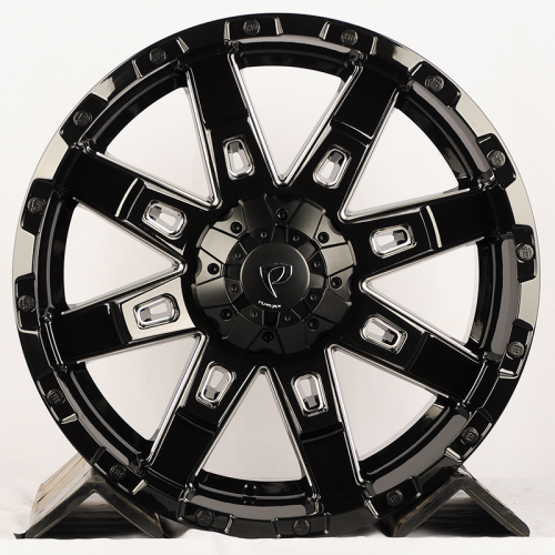 Powcan BK5261 9.0x20/6x139.7 D106.1 ET15 BLK/MIL