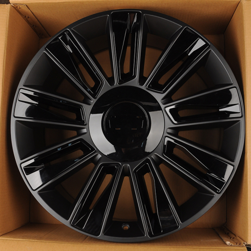 Luistone L1337 9.0x22/6x139.7 D78.1 ET31 Black Matt With Gioss Black Decoration Insert