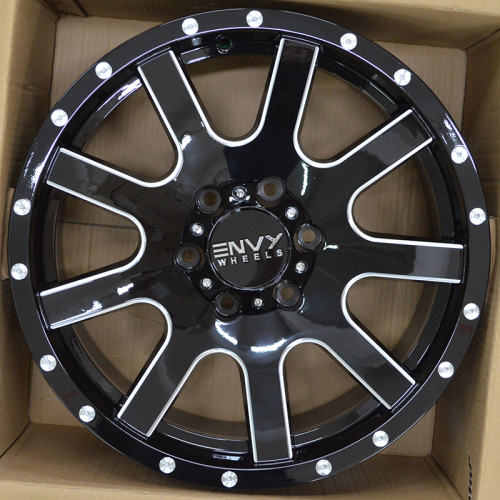 Ivision Wheel NW9002B 9.0x18/6x135 D87.1 ET18 Gloss Black / Side Mill