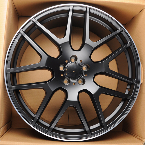 Luistone LW1622 10.0x22/5x112 D66.6 ET50 Black Matt Lip Polish (в круг)