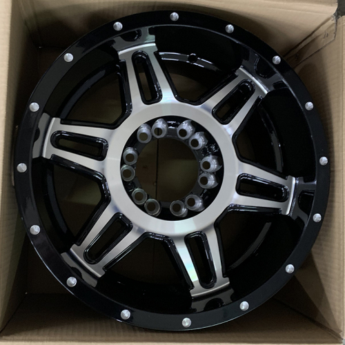 Luistone L9051 9.0x17/12x135/139.7 D110.5 ET12 Machined Face+Milling holes 