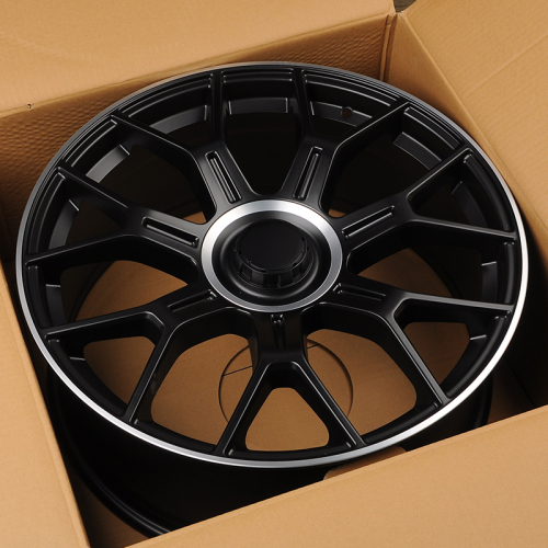 Powcan Y1188 9.5x20/5x112 D66.6 ET38 Black Matt with Lip Polish (задняя ось)