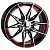 Диски MST 700 Makstton MST 700 7.0x16/4x100 D73.1 ET35 Black Machine Face With the Red Edge