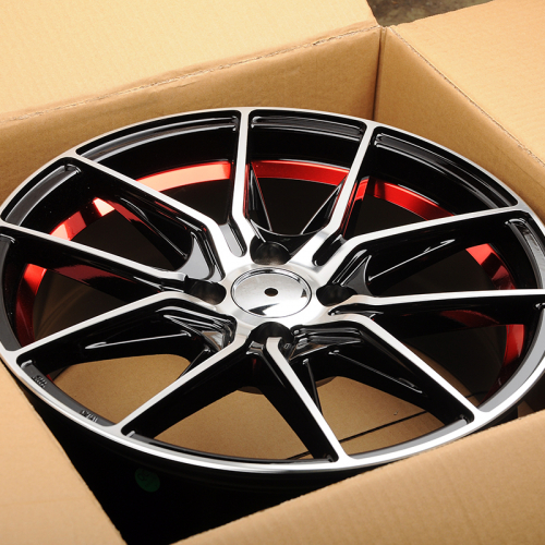 Makstton MST 700 7.0x16/4x100 D73.1 ET35 Black Machine Face With the Red Edge