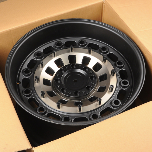 Anzoo 1676 10.0x20/12x135/139.7 D106 ET-24 Matt Black Machine Face+Bronze