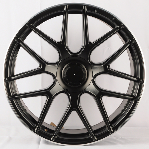 Powcan BK5318 9.5x21/5x112 D66.6 ET45 Satin Black Machined Lip