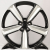 KoKo Kuture 5400 9.0x20/5x112 D66.45 ET30 Black Machined Face with Silver Spores