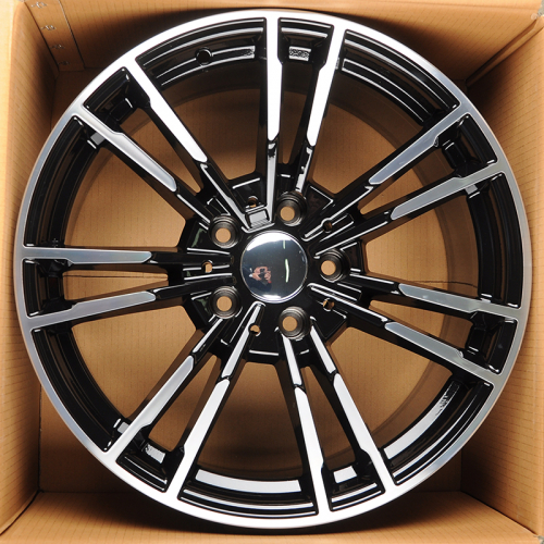 Powcan BK5396 8.5x18/5x120 D72.56 ET30 Black Machined Face+Powder Coat (в круг)