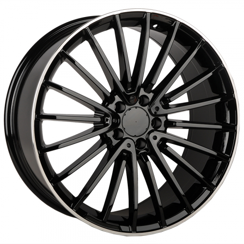 KoKo Kuture 0235 8.5x19/5x112 D66.56 ET36 Piano BLK Machined Lip (передняя ось)