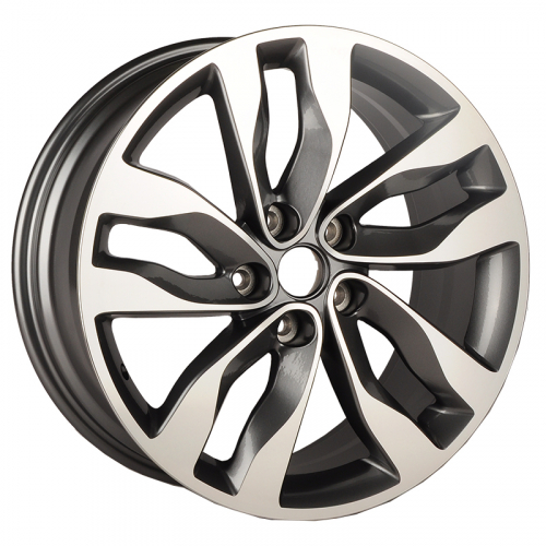 Anzoo H490D 7.5x18/5x114.3 D67.1 ET46 Gunmetal Machined Face