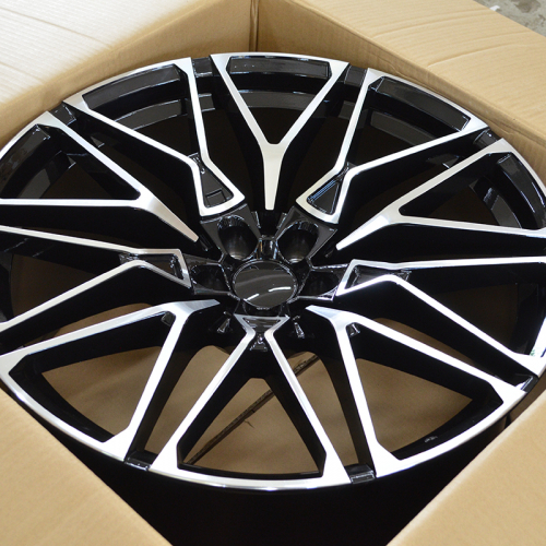 Ivision Wheel NW5063 11.0x22/5x112 D66.6 ET40 Black Face Machined (задняя ось)