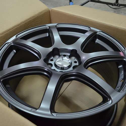 Makstton MST FEEL 710 8.0x18/5x112 D66.6 ET38 Matte Graphite Gray with Milling with Stickers