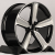 KoKo Kuture 5400 9.0x20/5x112 D66.45 ET30 Black Machined Face with Silver Spores